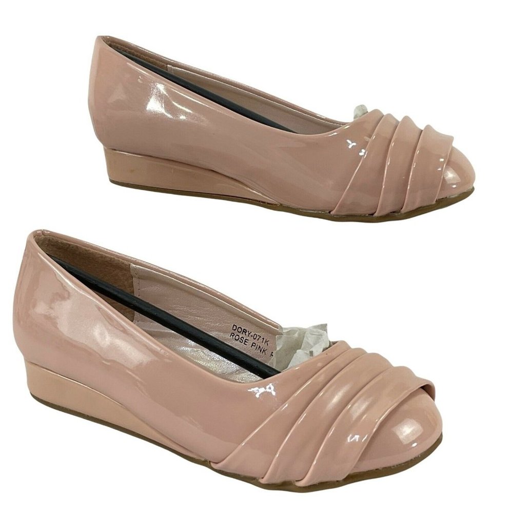 Anna Shoes Girls Size 11 Pink Patent Leather Dressy Cushioned Dory-071K New Box